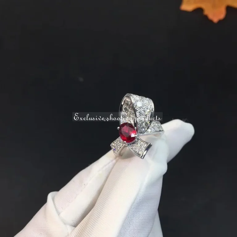 Van Cleef & Arpels VCARP0DJ00 Ring Unique Solitaires Boucle solitaire 3.02 ct Platinum Ring 4