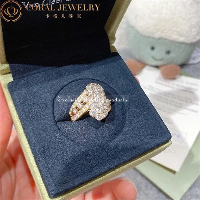 Van Cleef & Arpels ring Snowflake Yellow Two Flower Ring VCARO3RG00-YG 7
