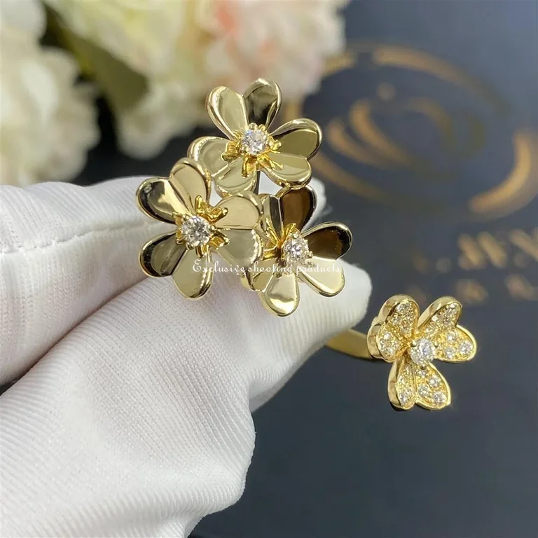 Van Cleef & Arpels VCARP3W500 Frivole Between the Finger Ring Yellow gold Diamond 5