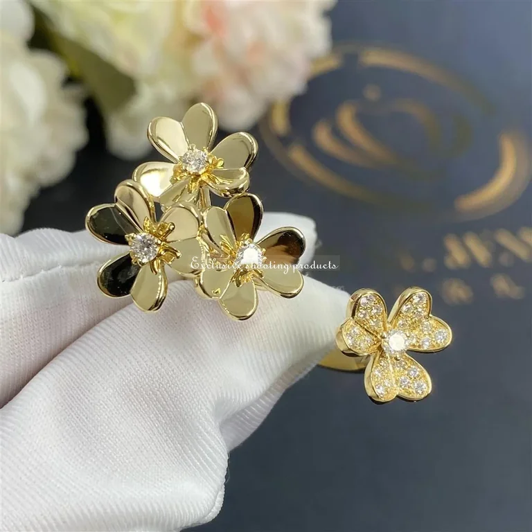 Van Cleef & Arpels VCARP3W500 Frivole Between the Finger Ring Yellow gold Diamond 2