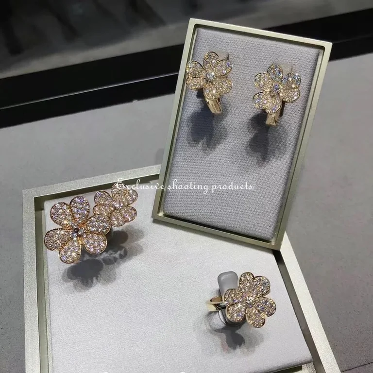 Van Cleef & Arpels VCARP7RK00 Frivole Between the Finger Ring Rose gold Diamond Ring 7