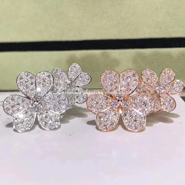 Van Cleef & Arpels VCARP7RK00 Frivole Between the Finger Ring Rose gold Diamond Ring 4
