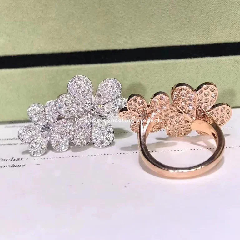 Van Cleef & Arpels VCARP7RK00 Frivole Between the Finger Ring Rose gold Diamond Ring 3
