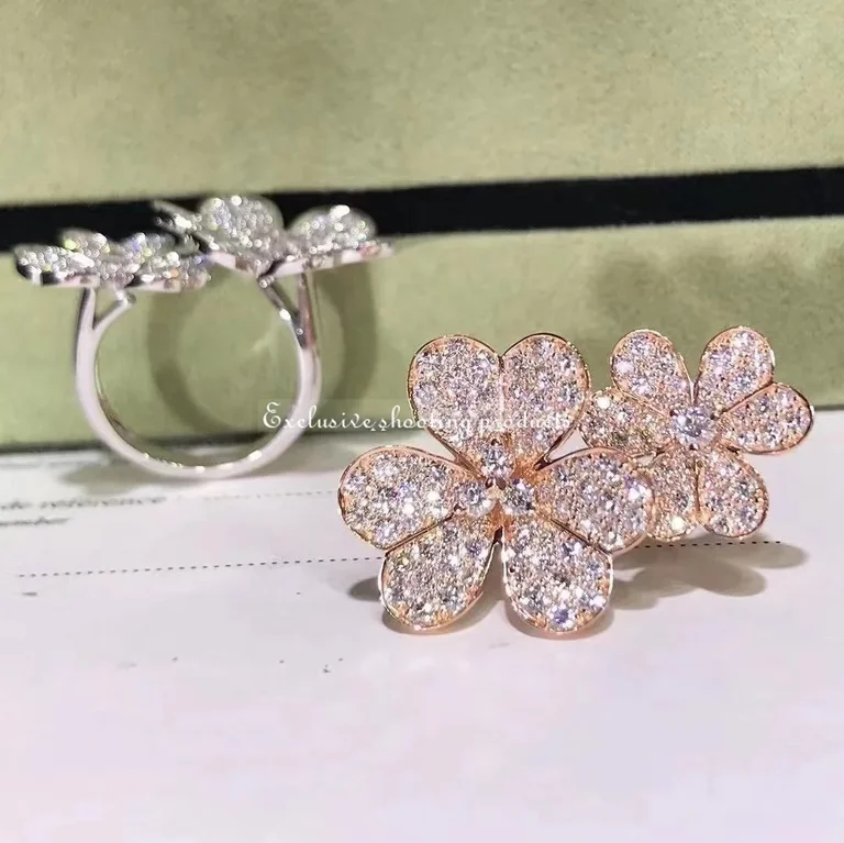 Van Cleef & Arpels VCARP7RK00 Frivole Between the Finger Ring Rose gold Diamond Ring 2