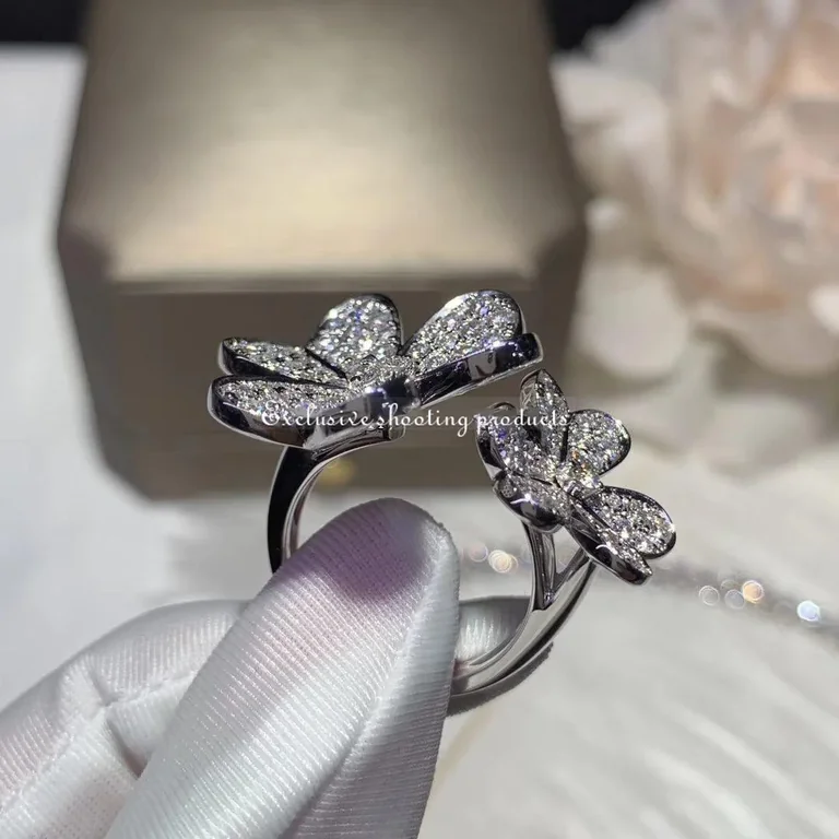 Van Cleef & Arpels VCARB67500 Frivole Between the Finger Ring White gold Diamond Ring 16
