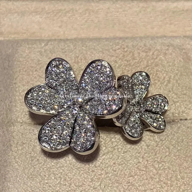 Van Cleef & Arpels VCARB67500 Frivole Between the Finger Ring White gold Diamond Ring 14