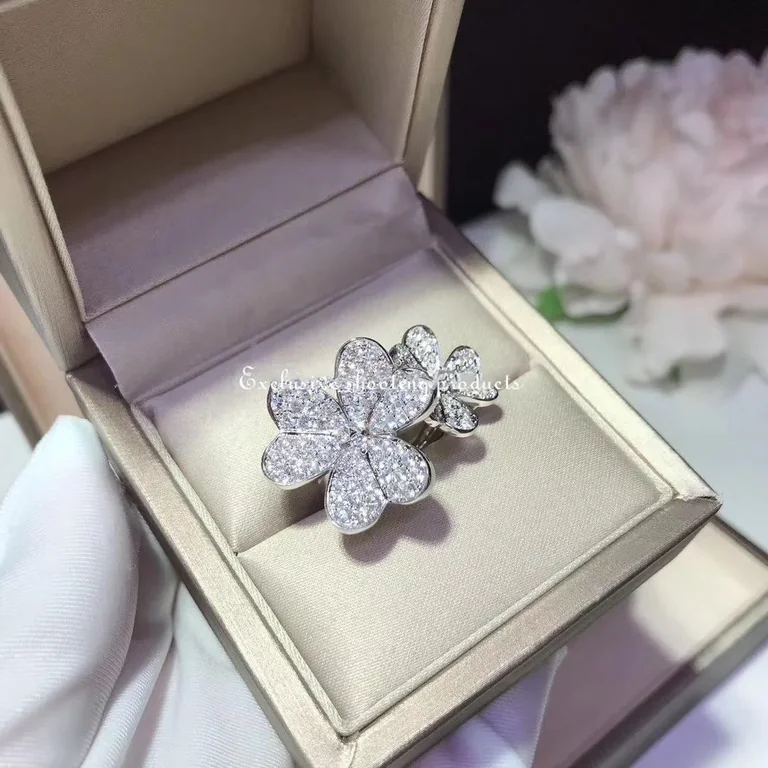 Van Cleef & Arpels VCARB67500 Frivole Between the Finger Ring White gold Diamond Ring 12