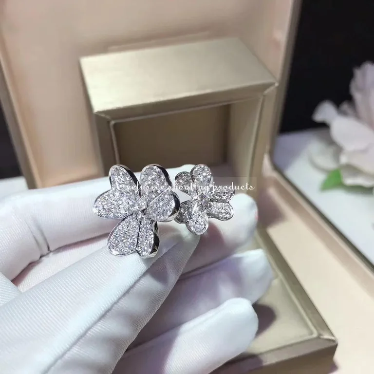 Van Cleef & Arpels VCARB67500 Frivole Between the Finger Ring White gold Diamond Ring 10