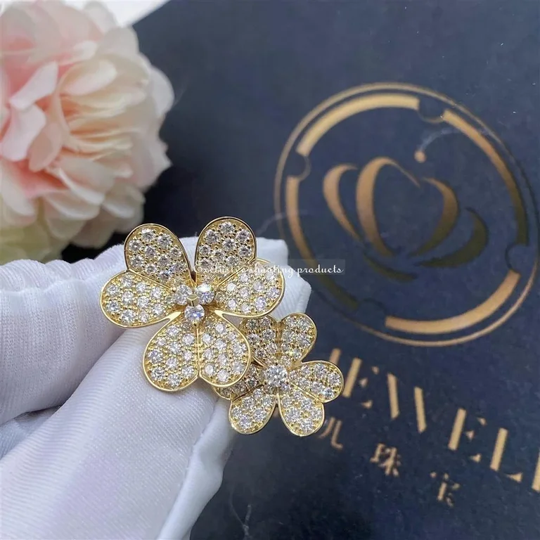 Van Cleef & Arpels VCARP0J800 Frivole Between the Finger Ring Yellow gold Diamond Ring 6