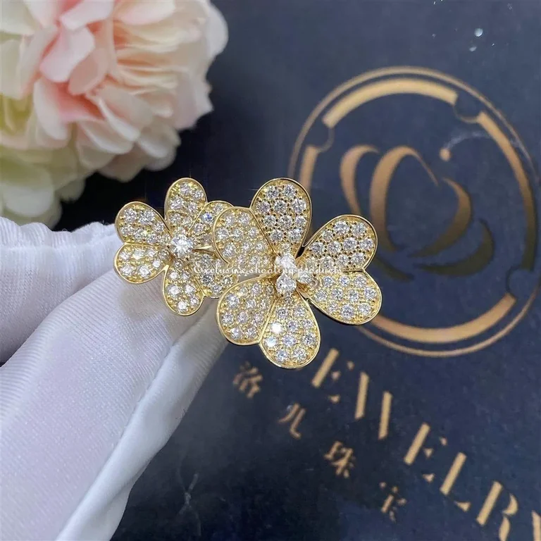 Van Cleef & Arpels VCARP0J800 Frivole Between the Finger Ring Yellow gold Diamond Ring 5