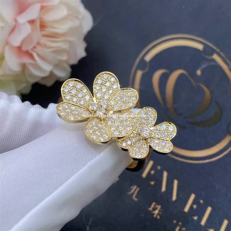 Van Cleef & Arpels VCARP0J800 Frivole Between the Finger Ring Yellow gold Diamond Ring 3