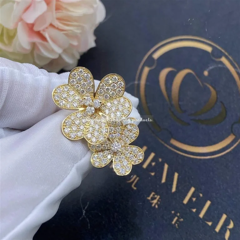 Van Cleef & Arpels VCARP0J800 Frivole Between the Finger Ring Yellow gold Diamond Ring 2