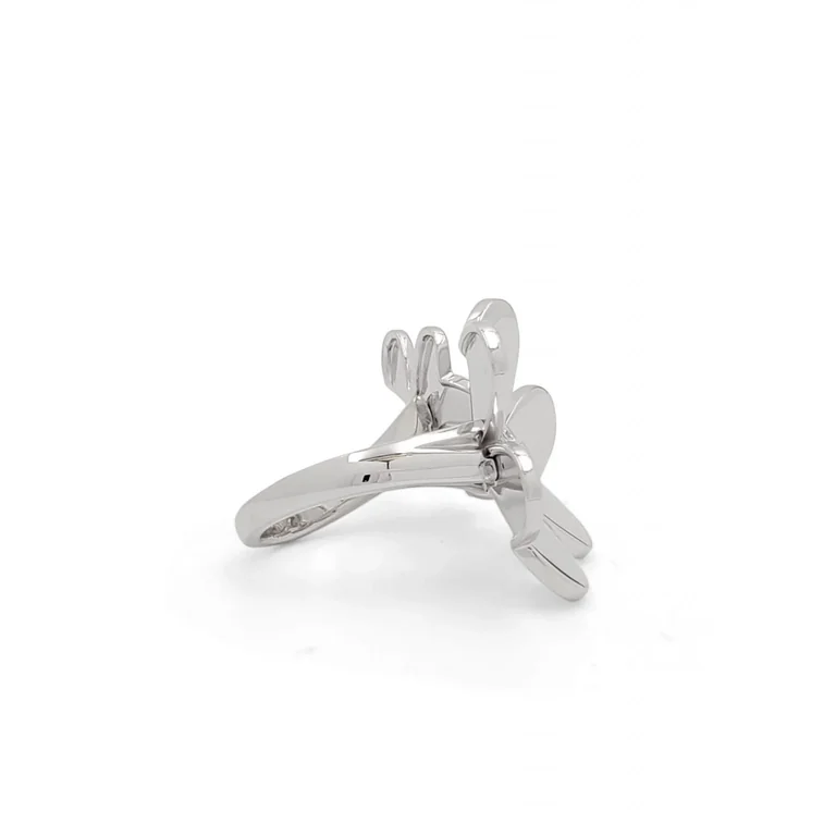 Van Cleef & Arpels Ring Frivole Between the Finger Ring White gold Diamond Ring 7