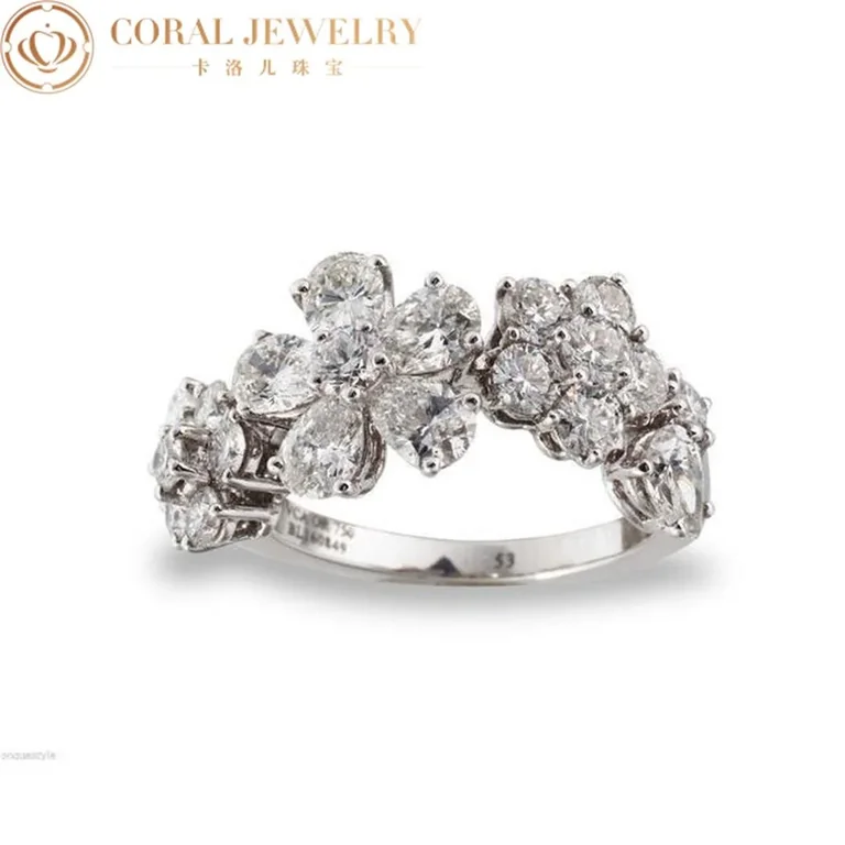 Van Cleef & Arpels VCARP05500 Folie des prés ring White gold Diamond ring 6