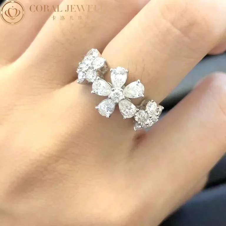 Van Cleef & Arpels VCARP05500 Folie des prés ring White gold Diamond ring 2