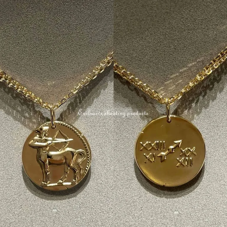 Van Cleef & Arpels VCARP7SP00 Zodiaque medal Sagittarii (Sagittarius) Yellow gold 3