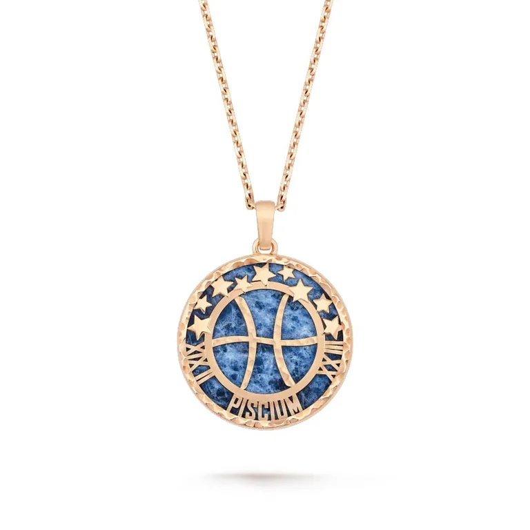 Van Cleef & Arpels VCARP9RG00 Zodiaque long necklace Piscium (Pisces) Rose gold Sodalite 5