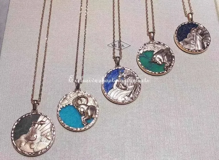 Van Cleef & Arpels VCARP9RG00 Zodiaque long necklace Piscium (Pisces) Rose gold Sodalite 2