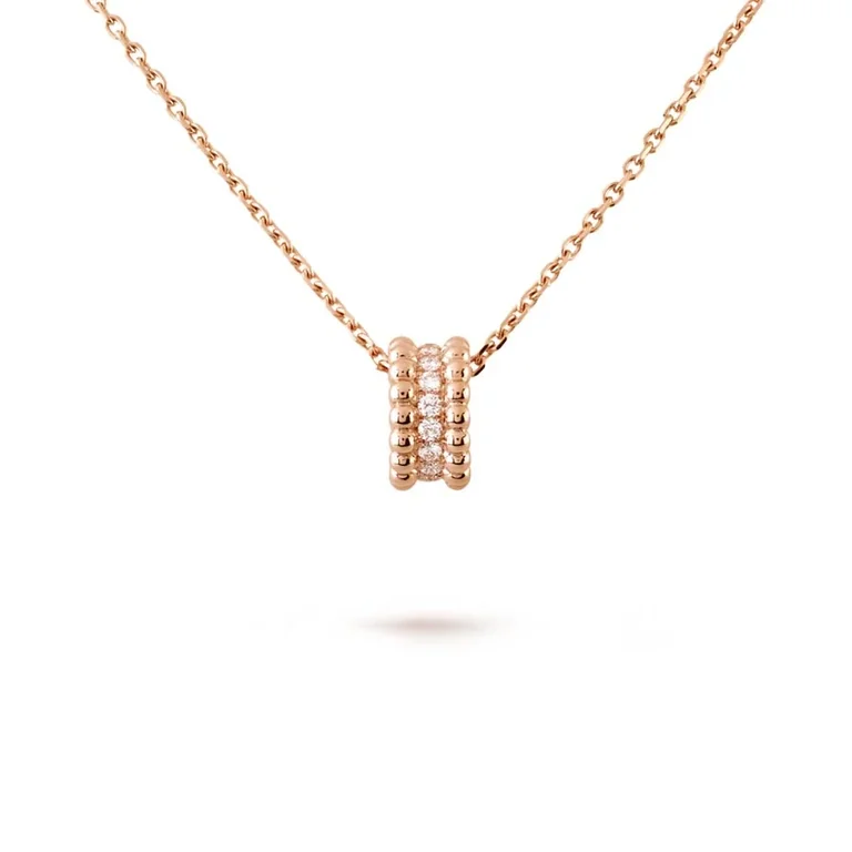 Van Cleef & Arpels VCARO25000 Perlée diamonds pendant Rose gold 1