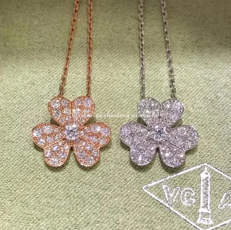 Van Cleef & Arpels VCARP7RL00 Frivole pendant small model Rose gold Diamond Necklace 6