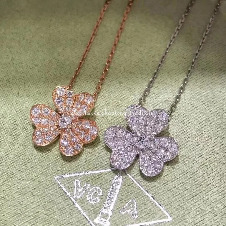 Van Cleef & Arpels VCARP7RL00 Frivole pendant small model Rose gold Diamond Necklace 5