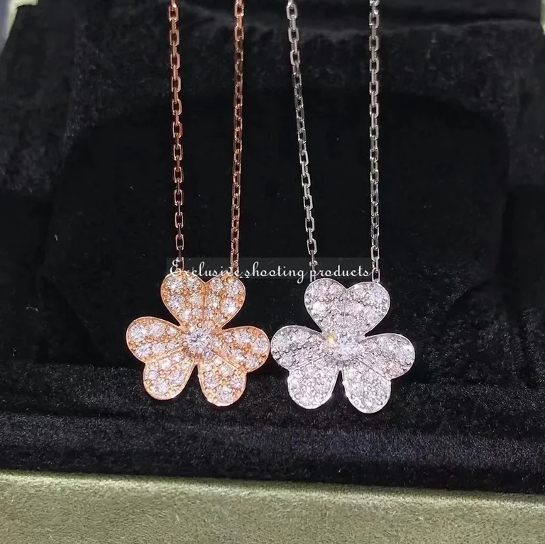 Van Cleef & Arpels VCARP7RL00 Frivole pendant small model Rose gold Diamond Necklace 3