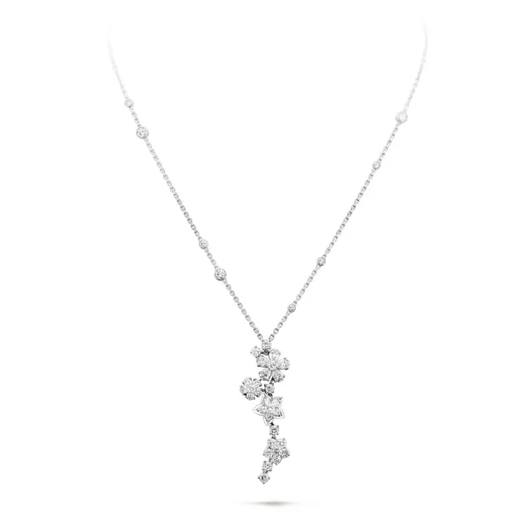 Van Cleef & Arpels VCARP05K00 Folie des Prés pendant White gold Diamond 7