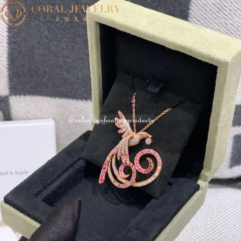 Van Cleef & Arpels Fauna Oiseaux De Paradis VCARN5PD00 Color Sapphires Necklace 5