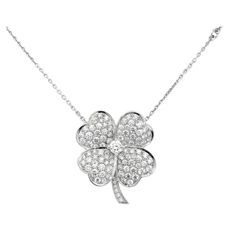 Van Cleef & Arpels CosmosVCARO64900-1 Large Model clip pendant White gold 1