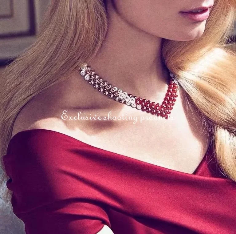 Van Cleef & Arpels VCARO7GI00 Bouton d?or necklace Rose gold Carnelian Diamond Mother-of-pearl necklace 5