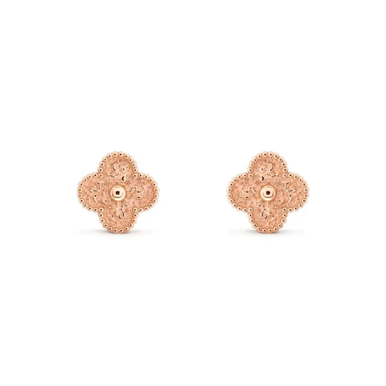 Van Cleef & Arpels VCARN9T400 Vintage Alhambra earrings Rose gold 1