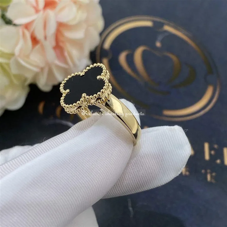 Van Cleef Arpels Vintage Alhambra Ring Yellow Gold Onyx 3 Van Cleef Arpels Vintage Alhambra Ring Yellow Gold Onyx 2 Van Cleef Arpels Vintage Alhambra Ring Yellow Gold Onyx Van Cleef Arpels Vintage Alhambra Ring Yellow Gold Onyx 5 Van Cleef Arpels Vintage Alhambra Ring Yellow Gold Onyx VCARA41000