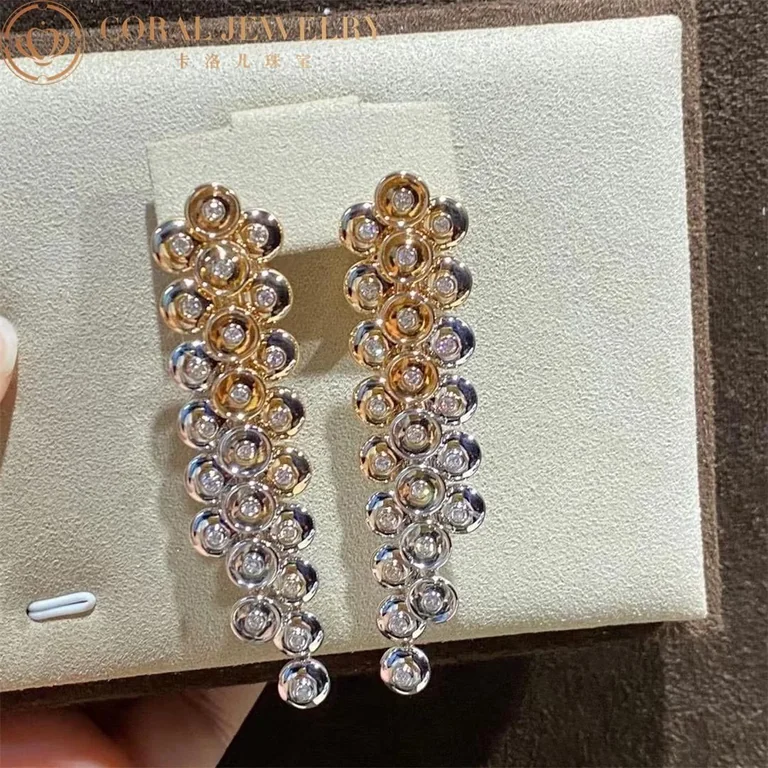 Van Cleef & Arpels VCARP0KX00 Bouton d?or earrings Rose gold Diamond 6