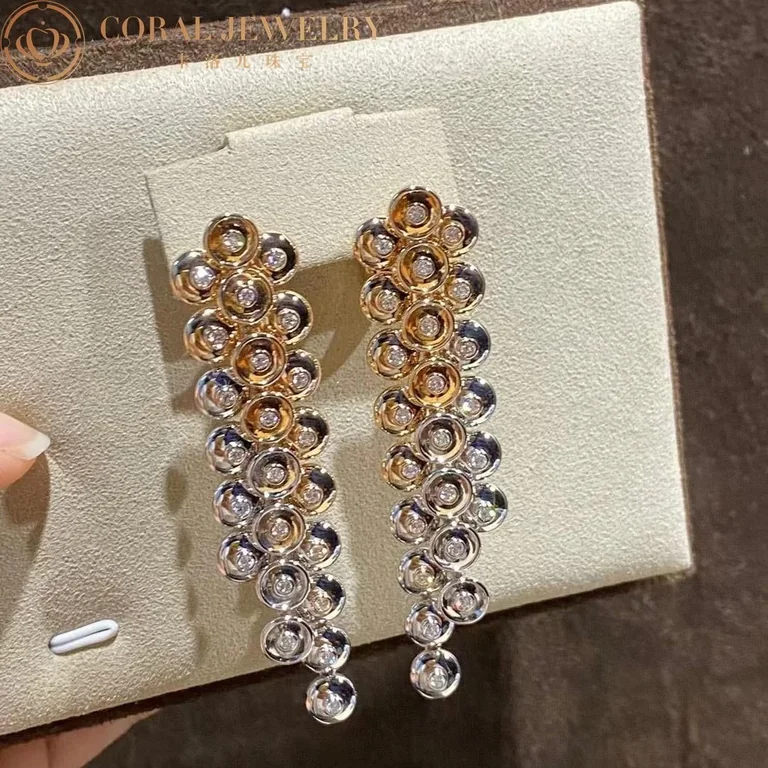 Van Cleef & Arpels VCARP0KX00 Bouton d?or earrings Rose gold Diamond 5