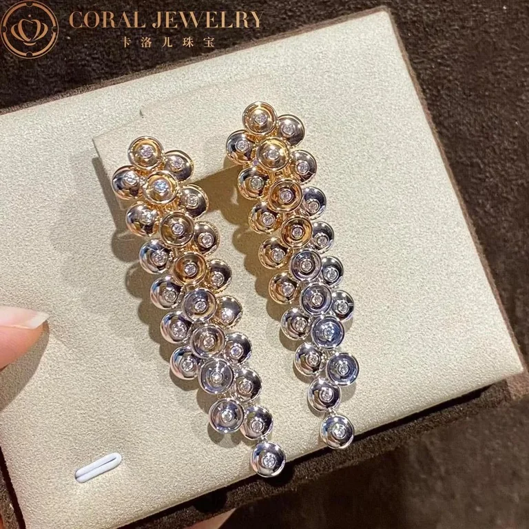 Van Cleef & Arpels VCARP0KX00 Bouton d?or earrings Rose gold Diamond 4