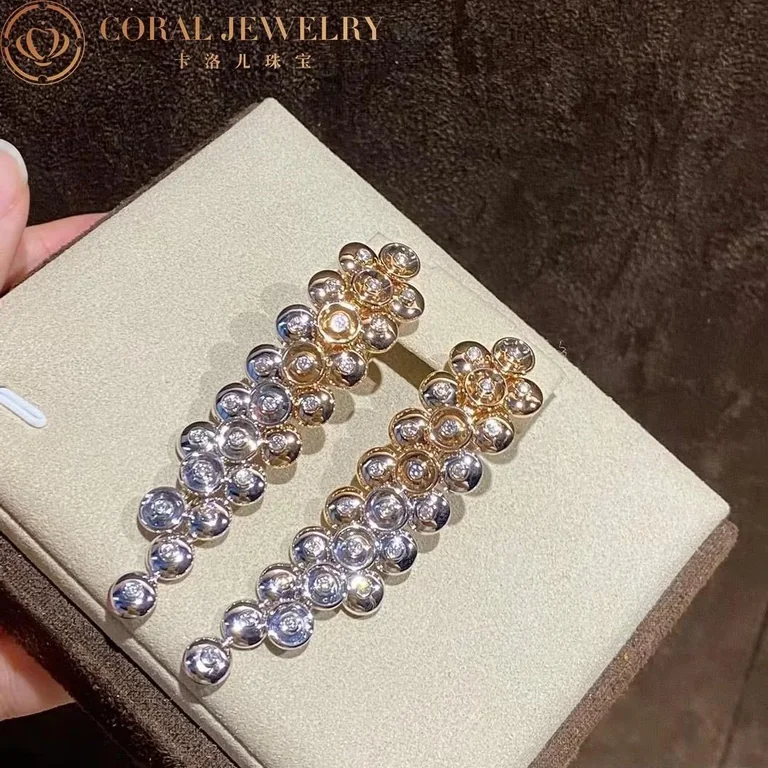 Van Cleef & Arpels VCARP0KX00 Bouton d?or earrings Rose gold Diamond 3