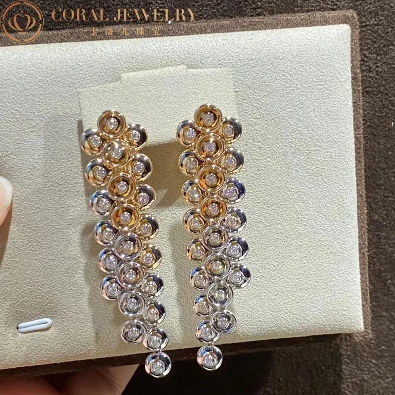 Van Cleef & Arpels VCARP0KX00 Bouton d?or earrings Rose gold Diamond 2