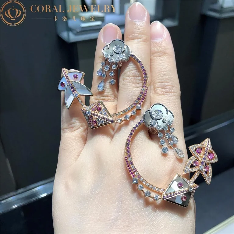Van Cleef & Arpels VCARO5QM00 Cerfs-Volants hoop earrings 3