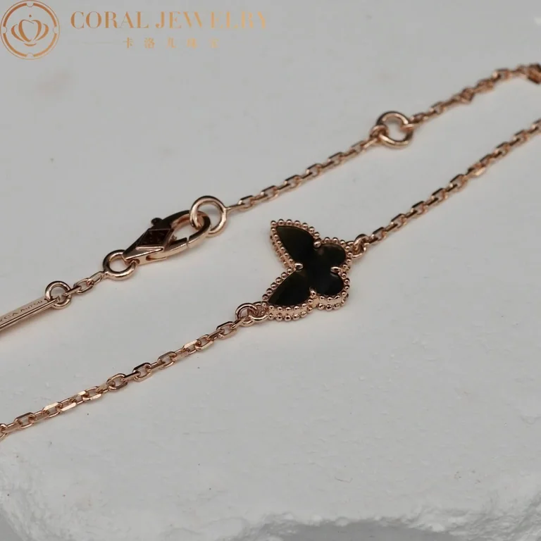 Van Cleef & Arpels VCARP9VB00 Sweet Alhambra butterfly bracelet Rose gold Mother-of-pearl CHINA EXCLUSIVE bracelet 4