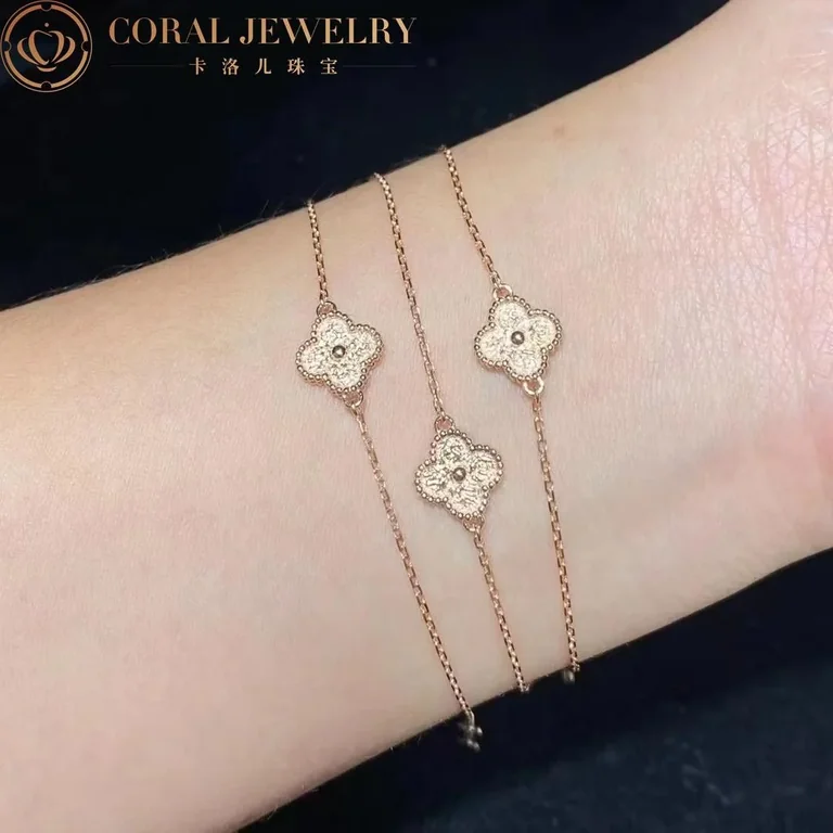Van Cleef & Arpels VCARO8DC00 Sweet Alhambra bracelet Rose gold bracelet 6
