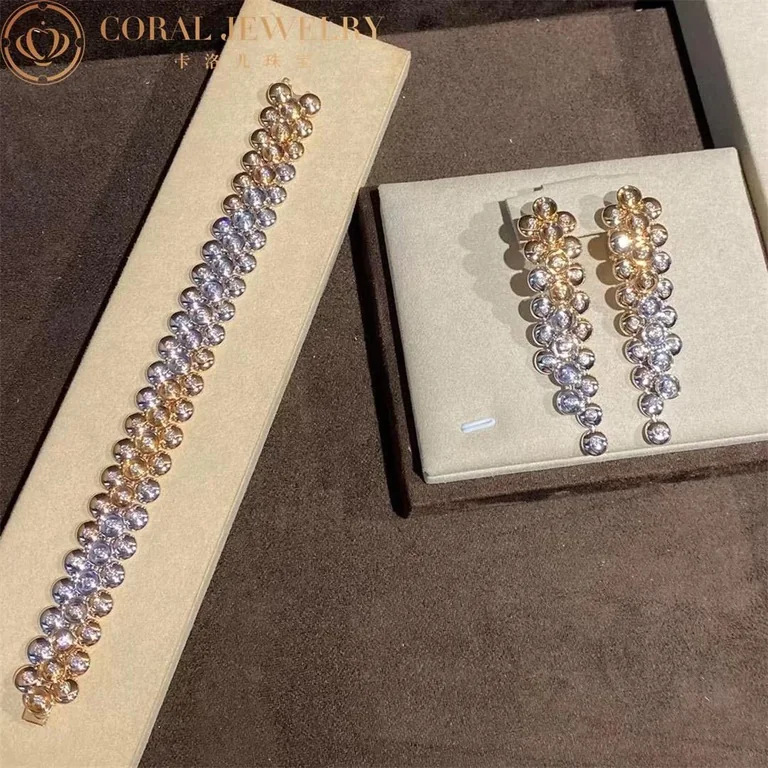 Van Cleef & Arpels VCARP0N200 Bouton d?or bracelet medium model Rose gold Diamond bracelet 4