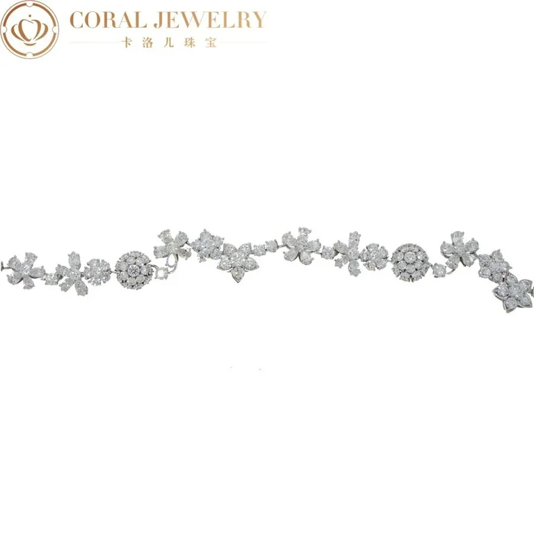 Van Cleef & Arpels Folie des prés VCARP05B00 bracelet White gold Diamond bracelet 3