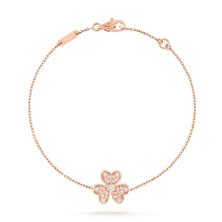Van Cleef & Arpels VCARP7RD00 Frivole bracelet mini model Rose gold Diamond bracelet 1