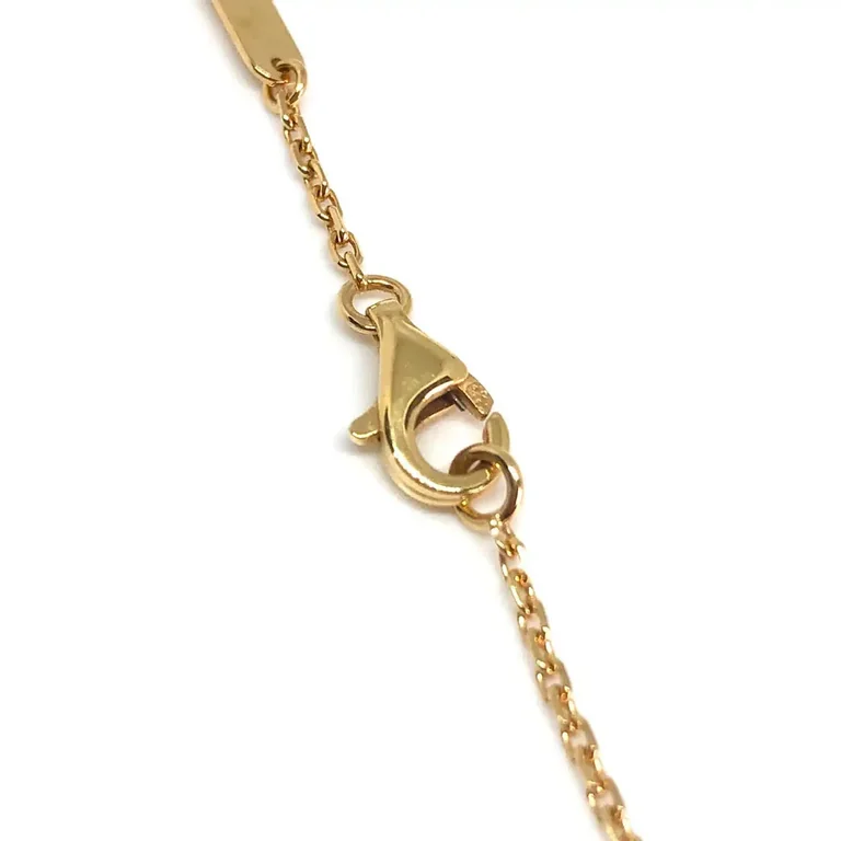 Van Cleef & Arpels pendant Vintage Alhambra pendant Green Jade 18 Karat Yellow Gold Necklace 3