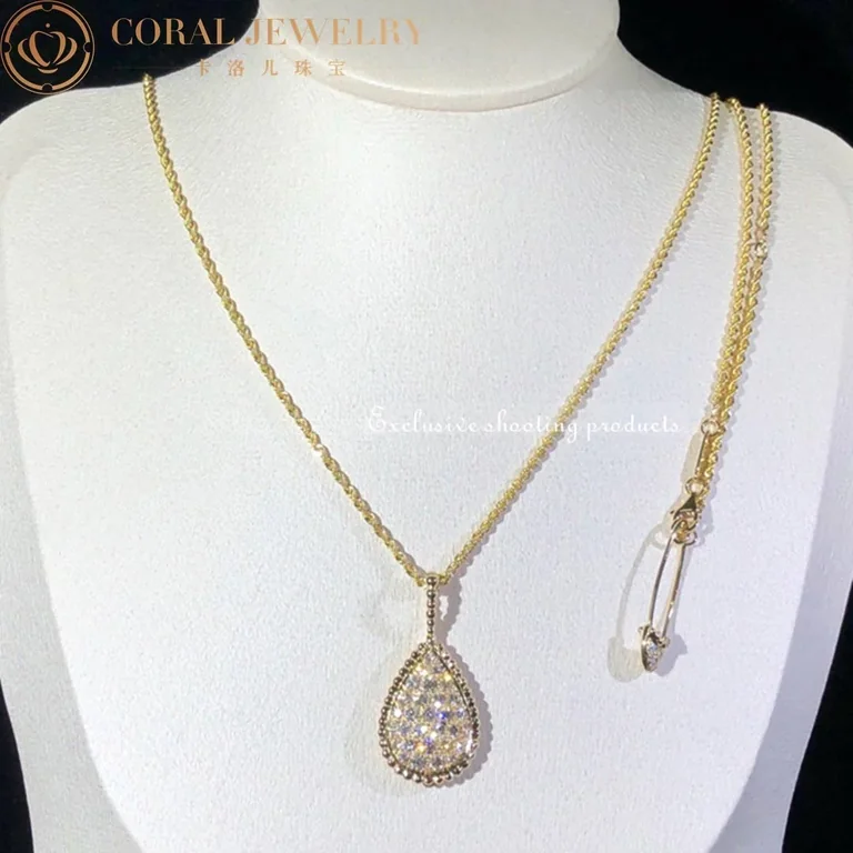 Boucheron Serpent Boheme Yellow Gold Long Necklace L Motif Jcl00682 Coral 18
