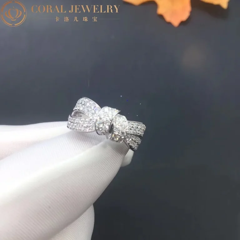 Chaumet Liens Seduction Ring White Gold Diamonds 083238 Coral 18