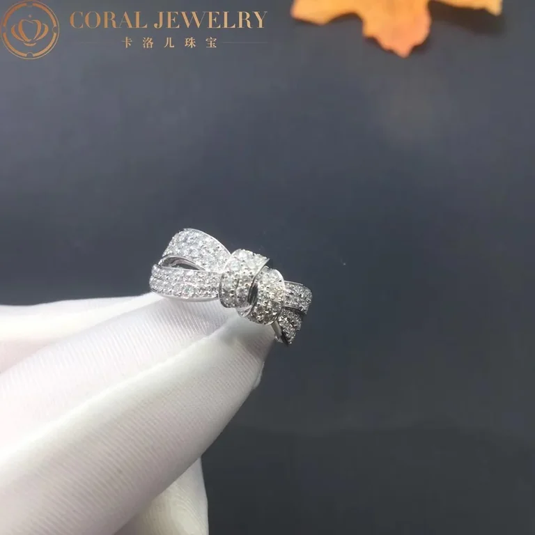 Chaumet Liens Seduction Ring White Gold Diamonds 083238 Coral 38