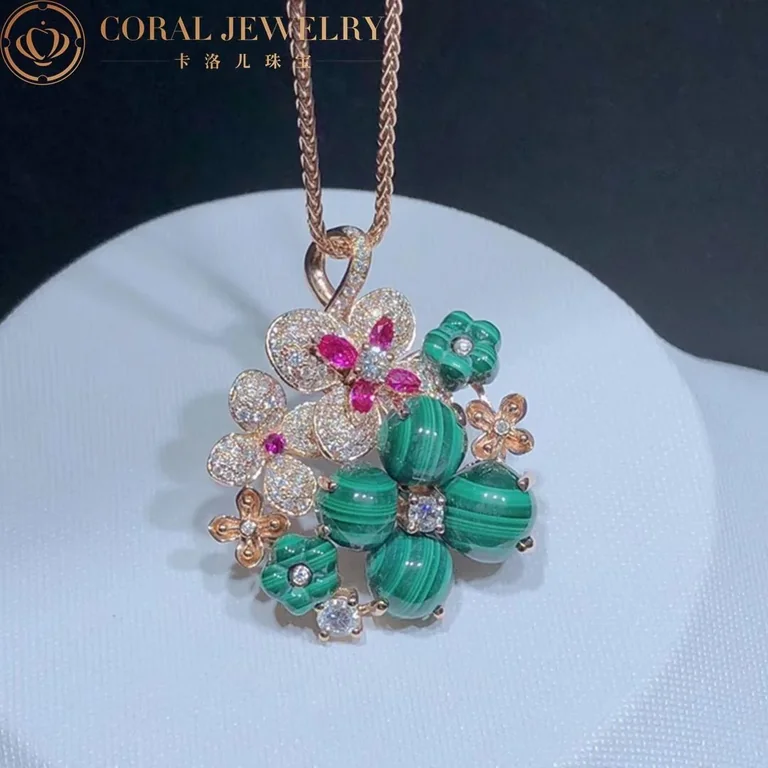 Haumet Hortensia Necklace 083550 Coral 68