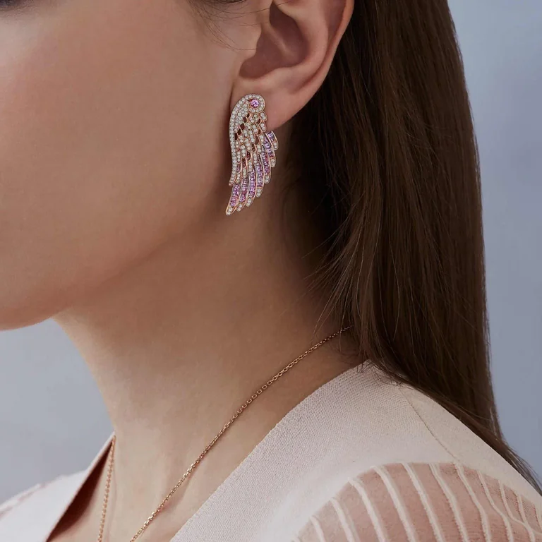 Garrard Wings Embrace Jewellery Collection Pink Sapphire And Diamond Ear Jackets 2016584 On Model Scaled 2048x2048 1 1536x1536 4