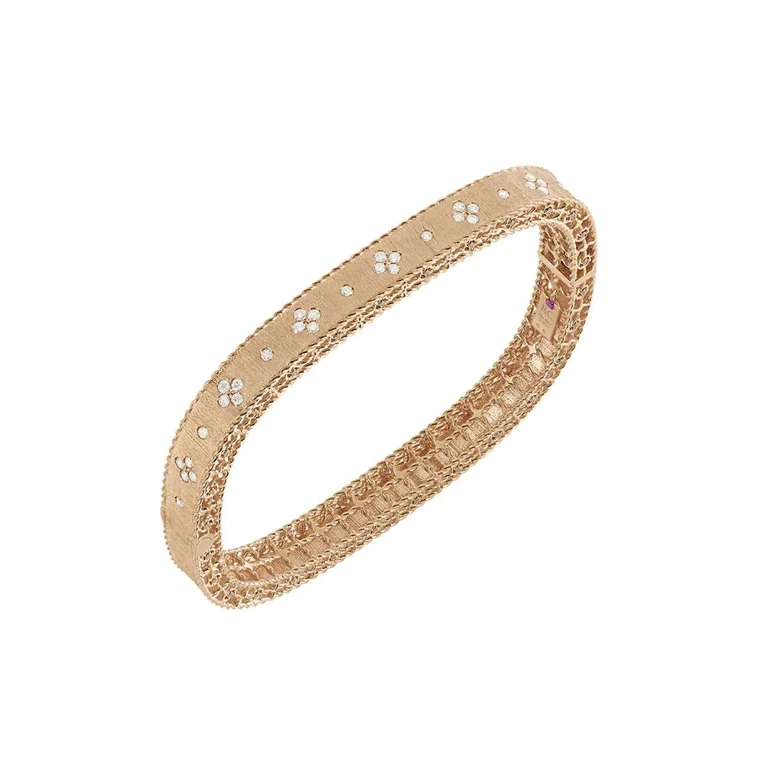 Roberto Coin Venetian Princess Bracelet Rose Gold And Diamonds 11
